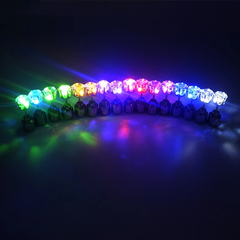 shining earing LED Luminescent Ear Studs for party,light-emitting sweater decoration,Korean Pop Ball Creative Jewelry ear studs
