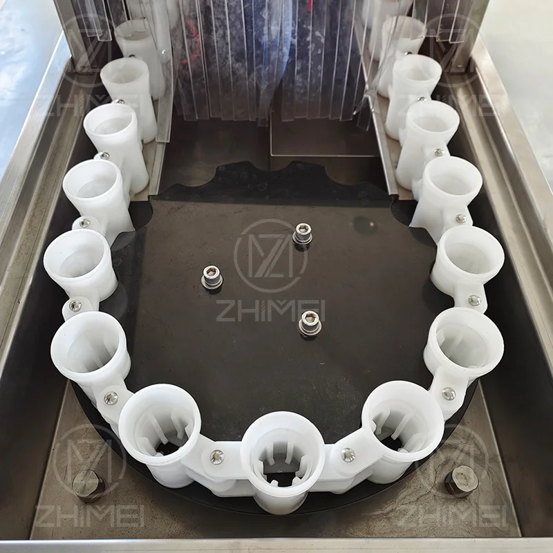 Glass plastic bottle washer washing cleaning machine with 48 heads control by button beer bottle washing machine