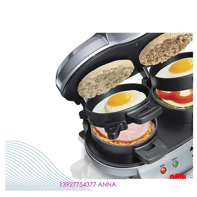 Mini Easy Cleanup Electric Hamburger Sandwich Maker Helper Steak Cake Bread Machine Household