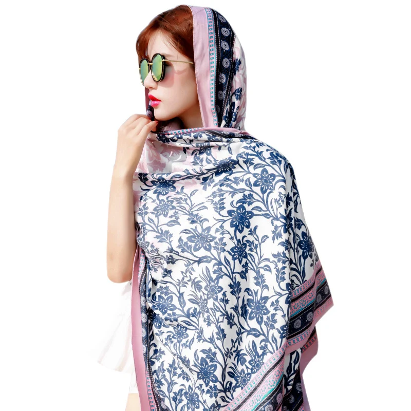 CLIMATE New Women Solid Color Scarf Soft Cotton Shawls and Wraps Pashmina Soft Warm Female
