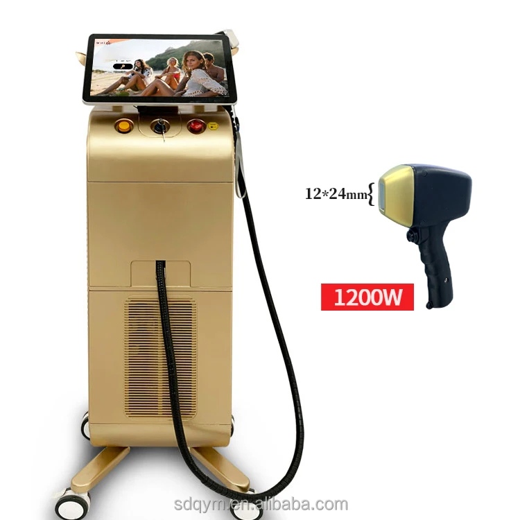 Supply 4 quattro 3d diode laser 3 waves 755 808 1064nm diode laser hair removal machine