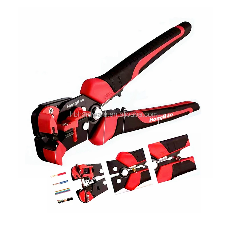 OEM 3 in 1 Wire Stripper Fast Quick Match Size strip 0.2 - 6.0 mm 24 - 10 AWG Universal Generic Auto Self Adjust Stripping Plie