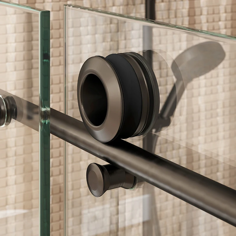 ODM OEM Bathroom shower glass door frameless shower 10mm/12mm  Door Single Shower Sliding Door