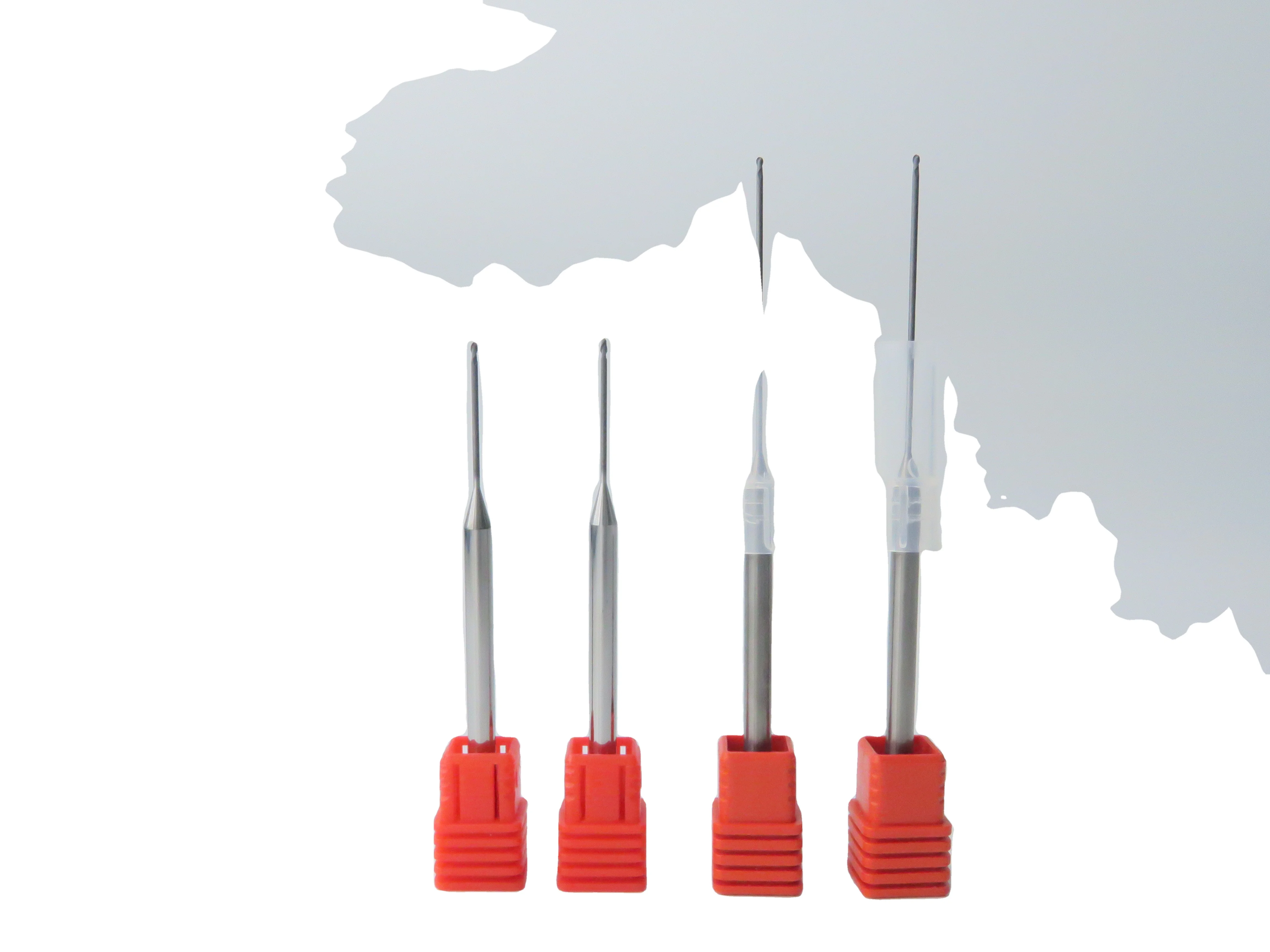 Carbide diamond coating flat endmill cutting tool for machining graphite and carbon