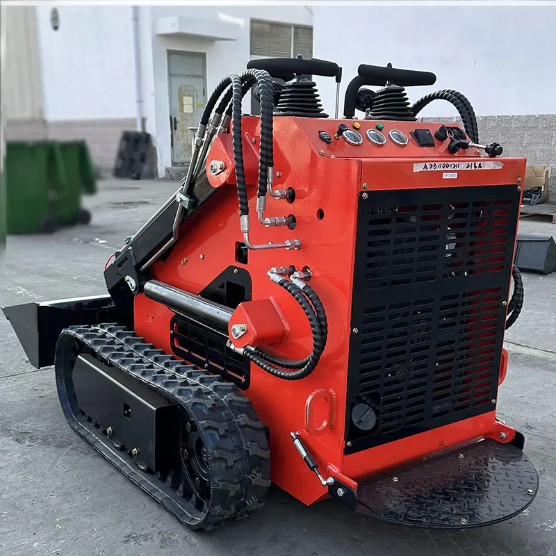 Earthmoving machinery mini skid steer with auger diesel mini skid steer loader