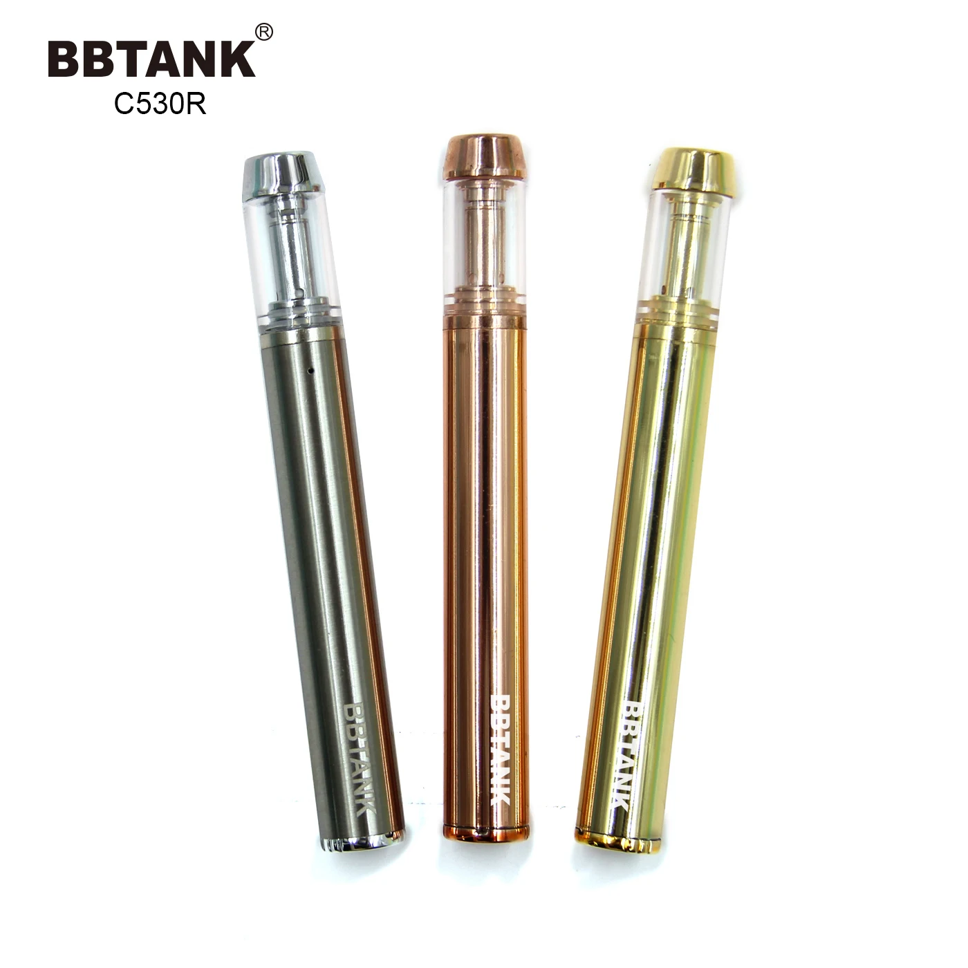 bbtank c530r 1 ml 0.5ml Wickless vape pen battery CBD rechargeable vaporizer pen