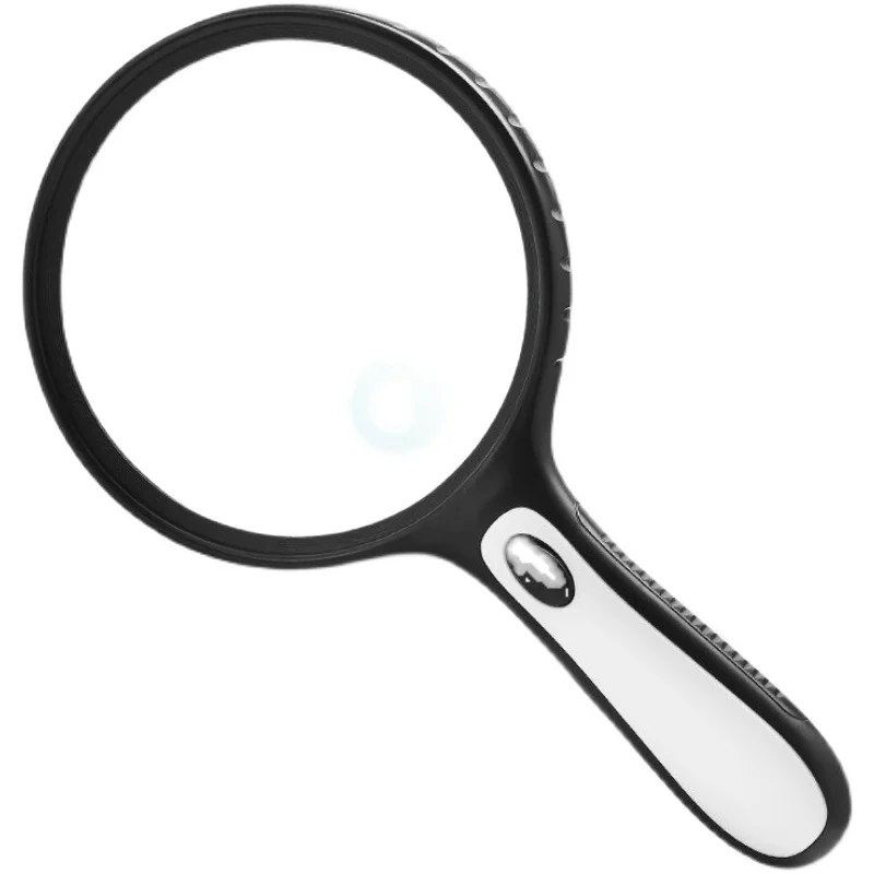 LED Illuminated 10X 20X Handheld Magnifier - Perfect for Seniors Reading and Inspection