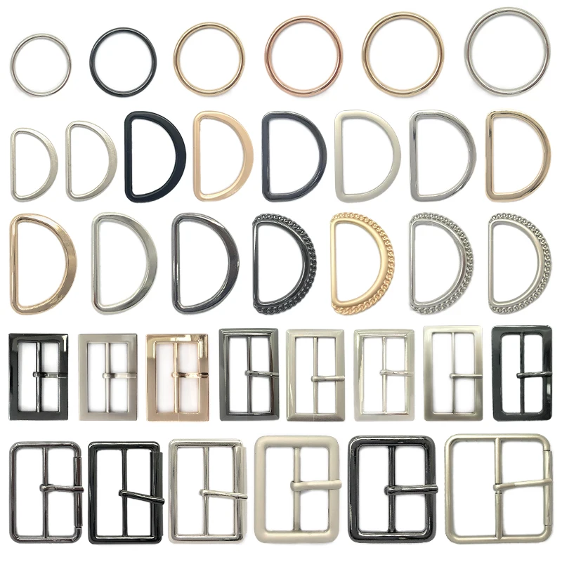 Supplier Wholesale zinc alloy luggage buckle accessories, clothing accessories D ring buckle