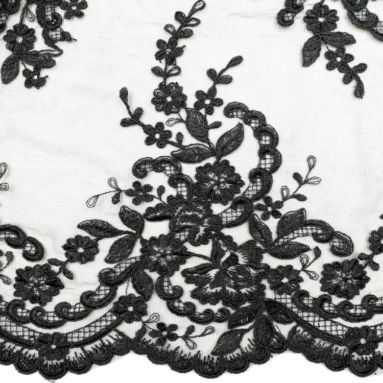 
Embroidery Guipure Floral Lace Mesh Fabric Swiss Lace Fabric African Swiss Voile French Tulle Lace Fabric 