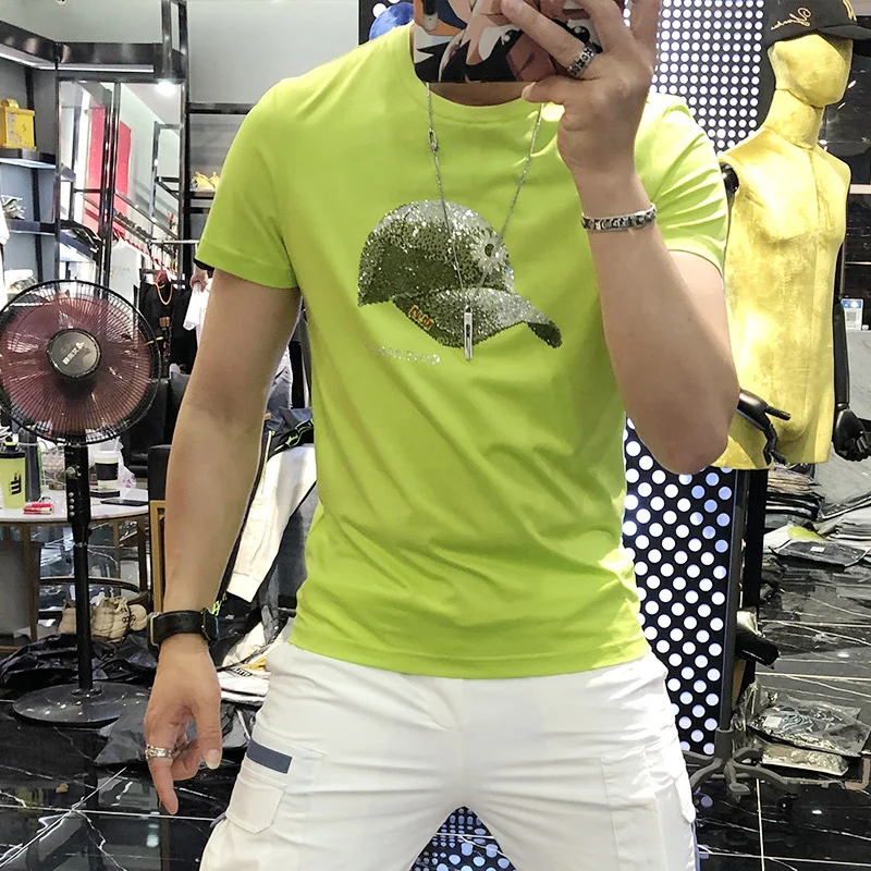 Wholesale Summer Fashion Mercerized cotton high quality t shirts streetwear luxury t shirt designer shirts for men