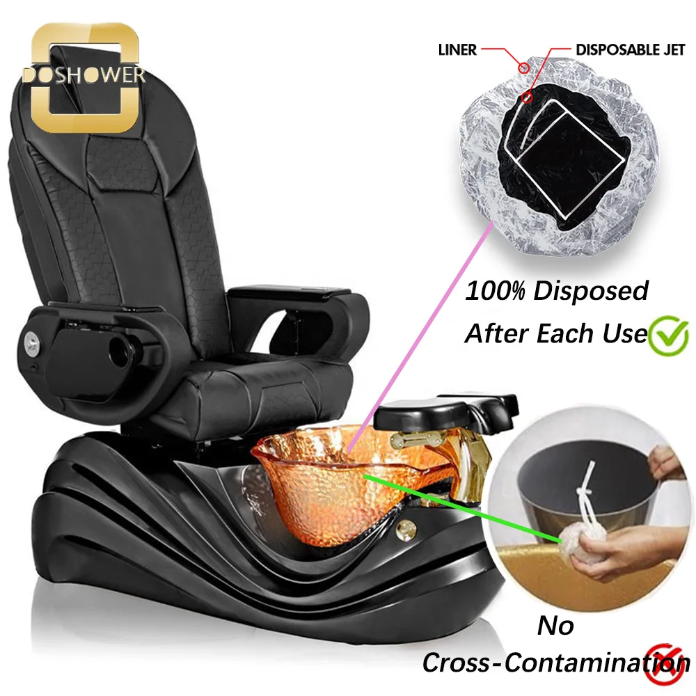 nail table and lotus pedicure chair with 100% disposable spa pedicure chair for manicure pedicure chair air jet liner supplier.png