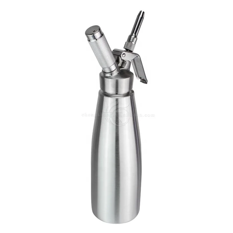 Professional Gourmet Stainless Steel Whipped Cream Dispenser/Cream Whipper with Decorating Nozzles