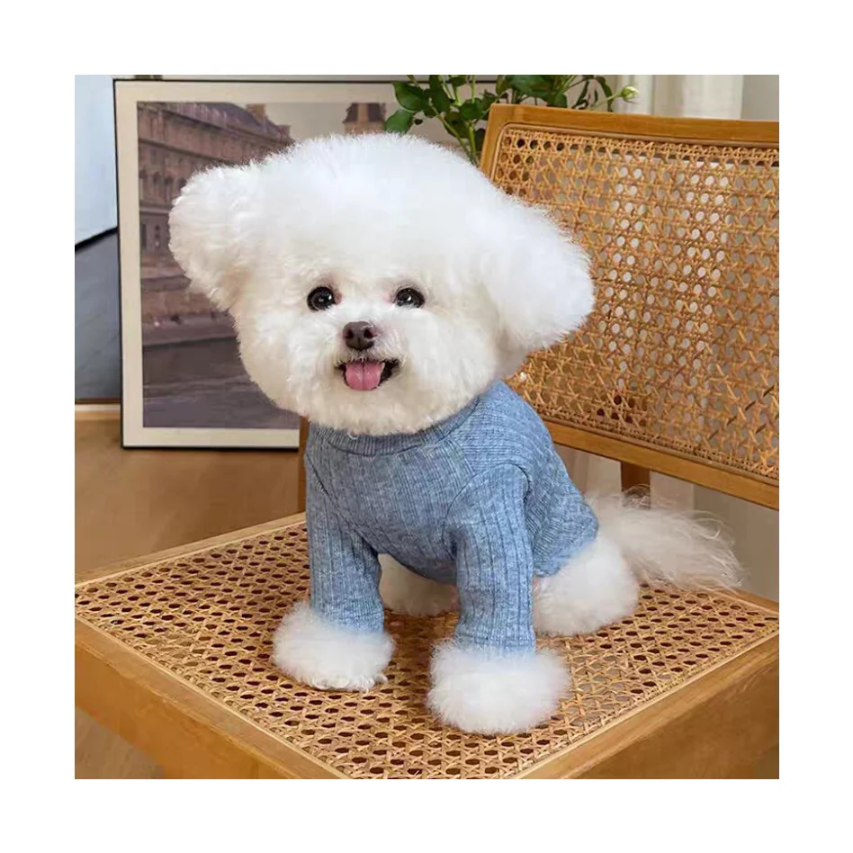 LM0057K Autumn and winter pet clothing Dog Knitted Bottom Shirt Warm winter clothes for cats and dogs