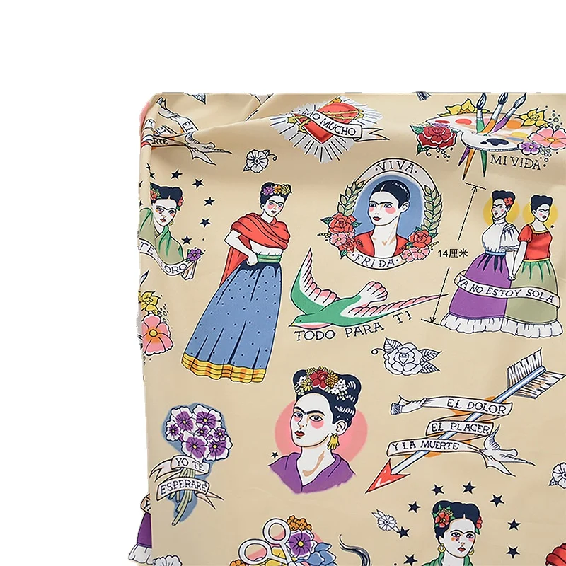 OEM Cheaper Europe and the United States the retro cotton stretch satin dress freda DIY manual cotton dress fabric