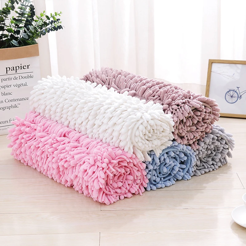 Высококачественные легко очищаемые ворсистые коврики из синели для гостиной