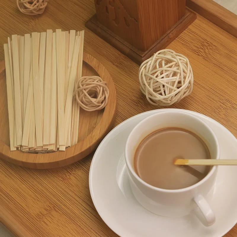 Disposable Bamboo Wooden Stir rod 5.5in Espresso Coffee Stirrer Sticks Drinks Tea Spoon Stirring Swizzle Stick