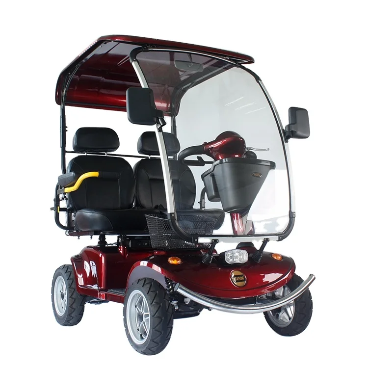 Deluxe Double Seat 4 wheels Electric Vehicle