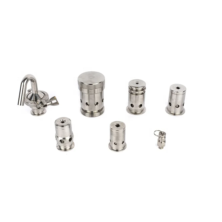 Pneumatic Stainless Steel Adjustable Pressure Relief Valves Air Pressure Vacuum Spunding Valves  Bunging Pressure Device