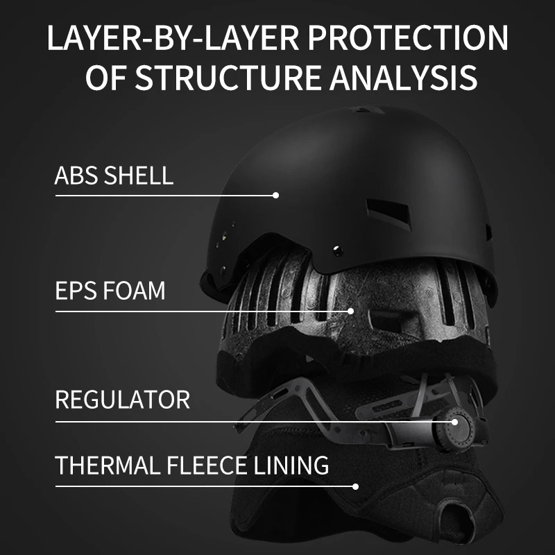 High Quality ABS Ski Helmet With Visor Winter Sports Ski  Helmet Designed For Skiing Snow Helmet