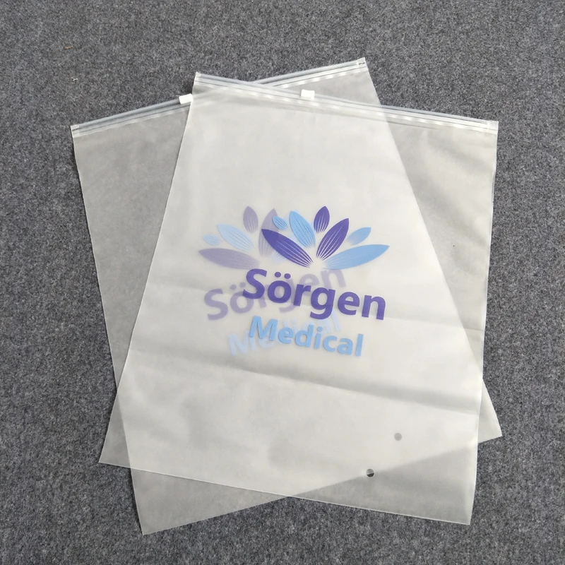 custom printed matte frosted ziplock bags eva zip lock bags for clothes