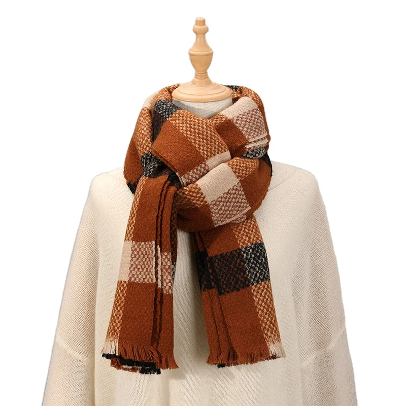 Зимние шали с логотипом на заказ 190*65 см полиэстеровый кашемировый шарф из пашмины