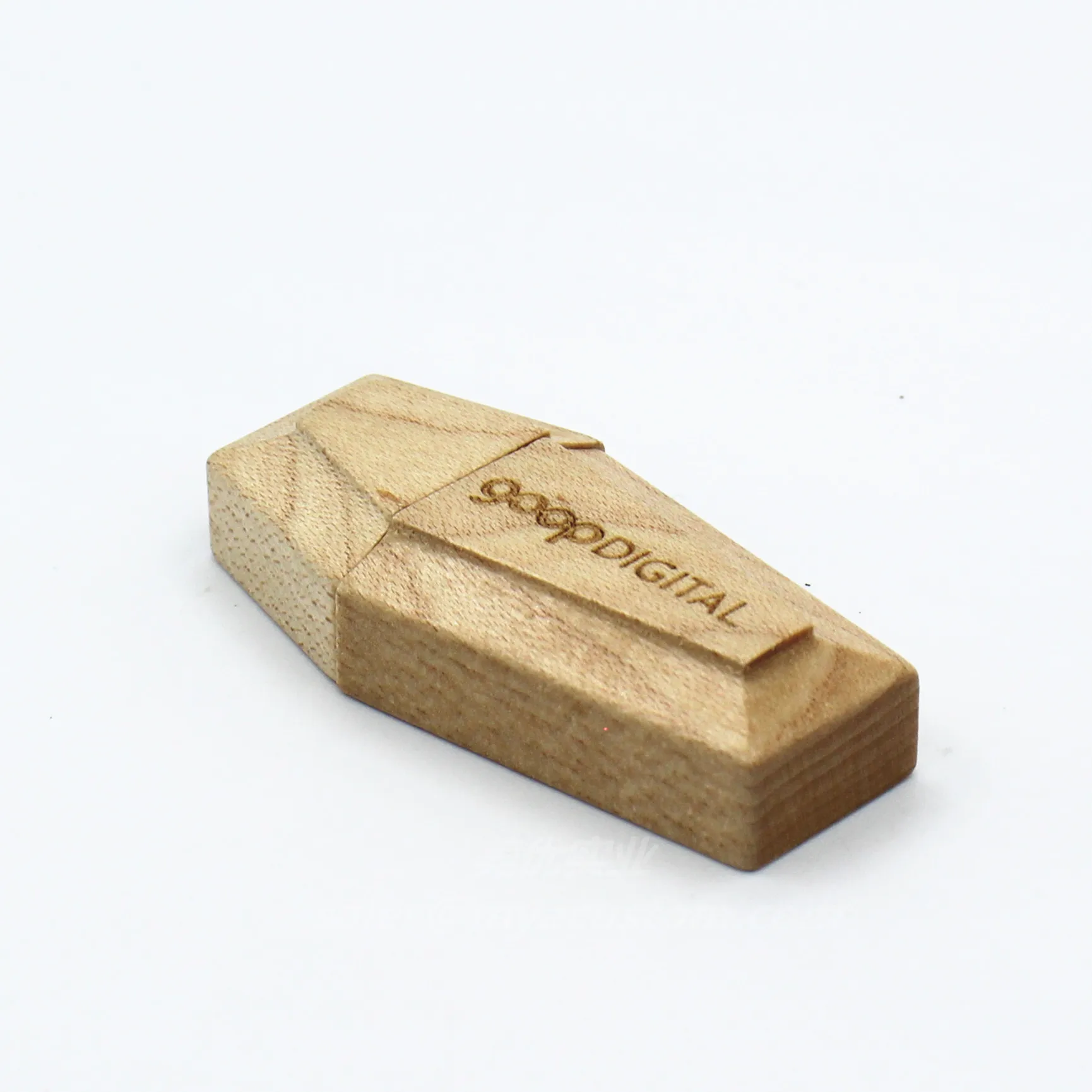 Китайский деревянный корпус USB флэш-накопитель в форме гроба USB-накопитель красивый деревянный USB-накопитель