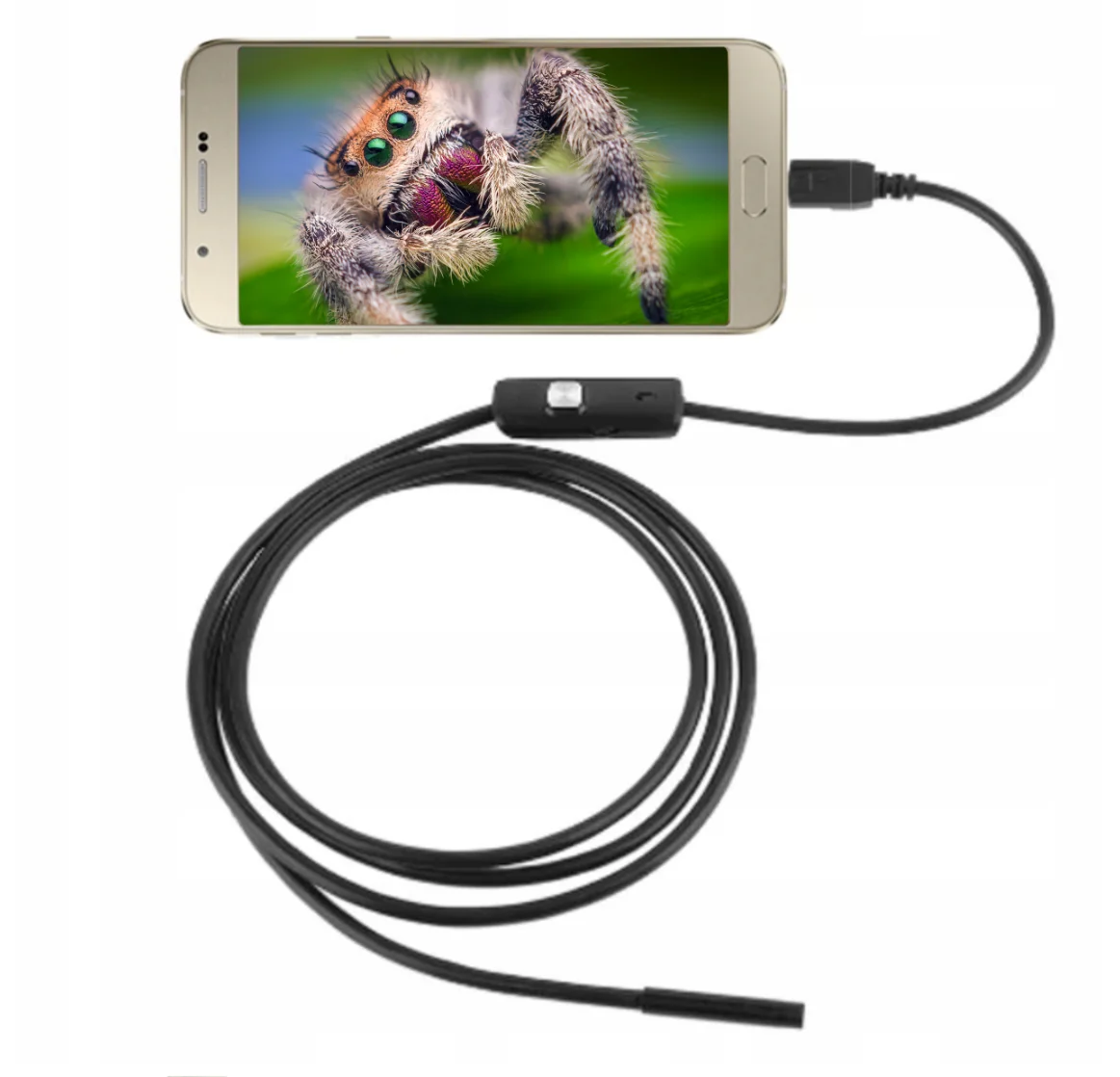wholesale chain 5.5mm 1meter hard cable portable usb camera car inspect endoscope auto inspect android endoscope