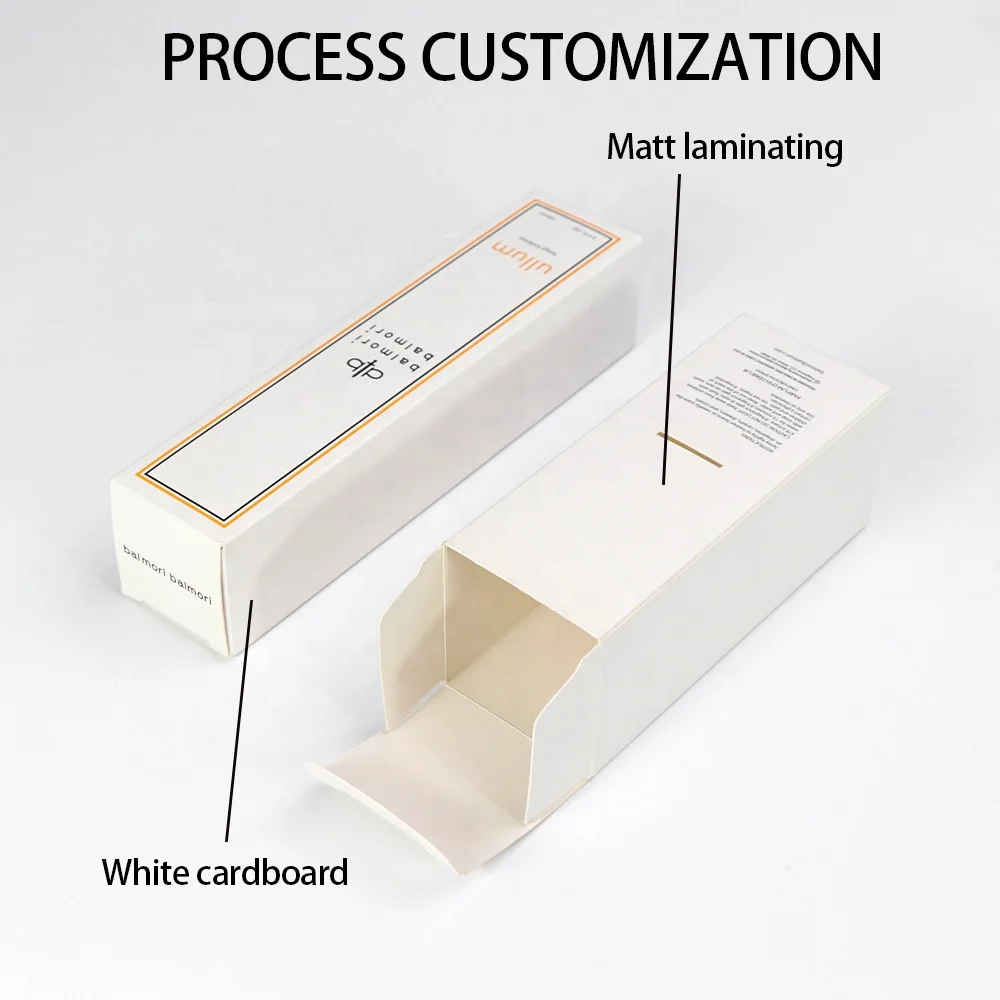 Factory price custom cosmetics lotions face serum eye serum lipsticks packaging perfume box white foldable cartons packaging box