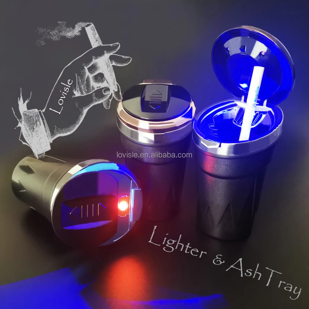 Car Ash Trays Built in Lighter All In One Device Direct Wholesales to Vapor Stores