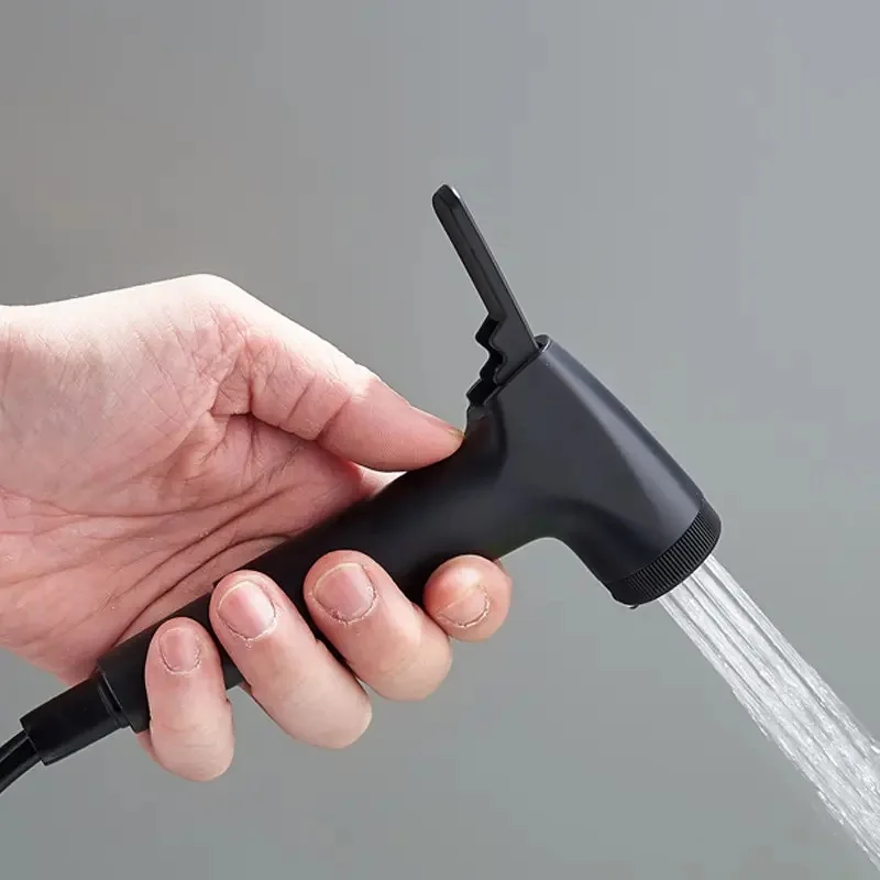 Bathroom Brass Angle Valve High Pressure Compact White ABS Handheld Toliet Bathroom Bidet Sprayer Shower ABS