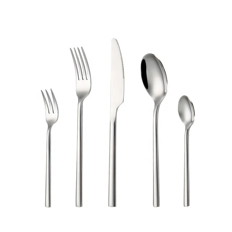 
china cutlery manufacturer modern stainless flatware sets cutlery stainless steel fork knife spoon 