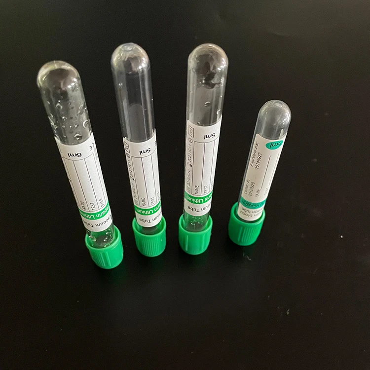 Вакуумная трубка для взятия крови с гепарином