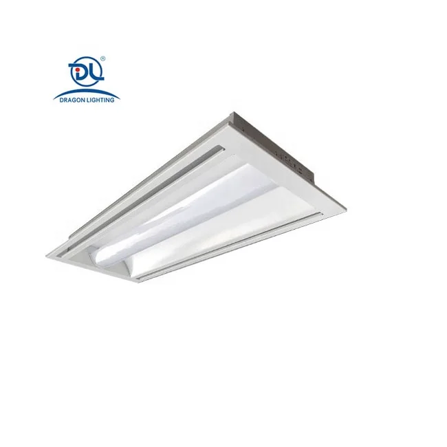 120x60 Grille Ceiling Fixture Explosion Proof Retrofit Dlc Indoor Recessed Led Flat Panel Troffer Light