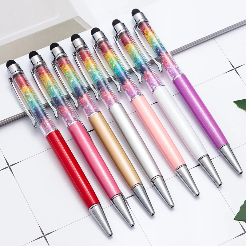 Premium Novelty Advertising Ball Point Pen with Glitter Fancy Colors