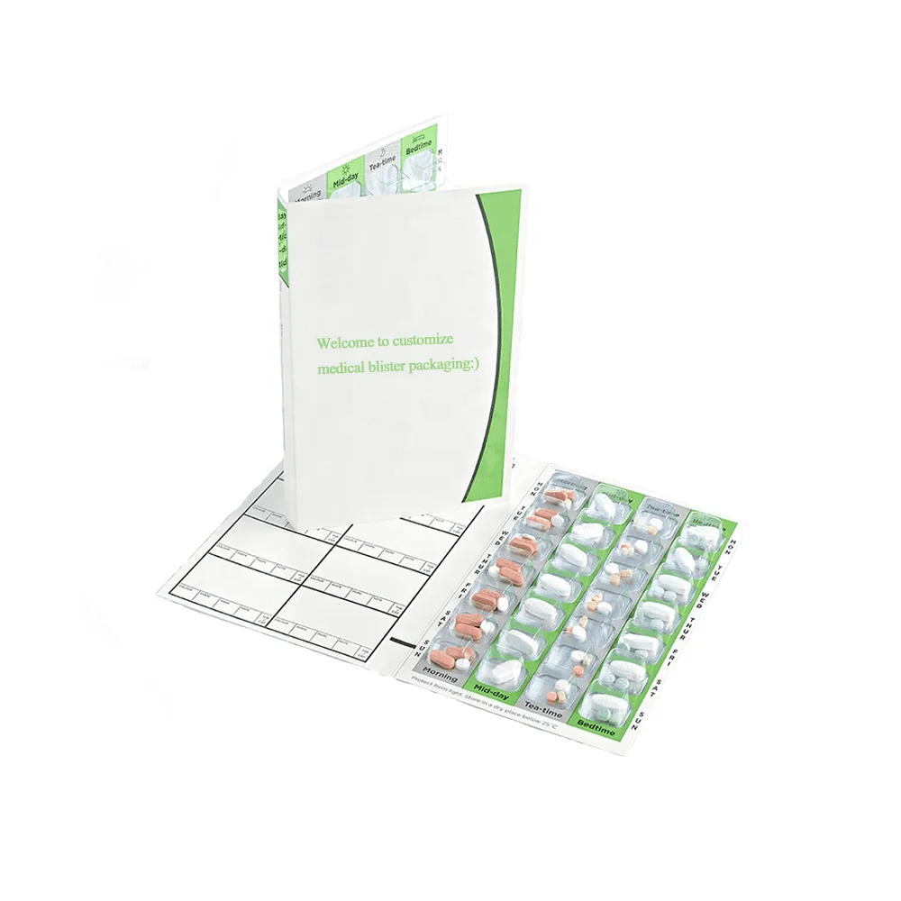 Pharmaceutical Clear Tray Packaging Blister Cards