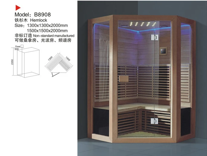 BALISI Indoor Infrared Sauna 3-4 Person Low EMF Mobile at Home Dry Steam Far