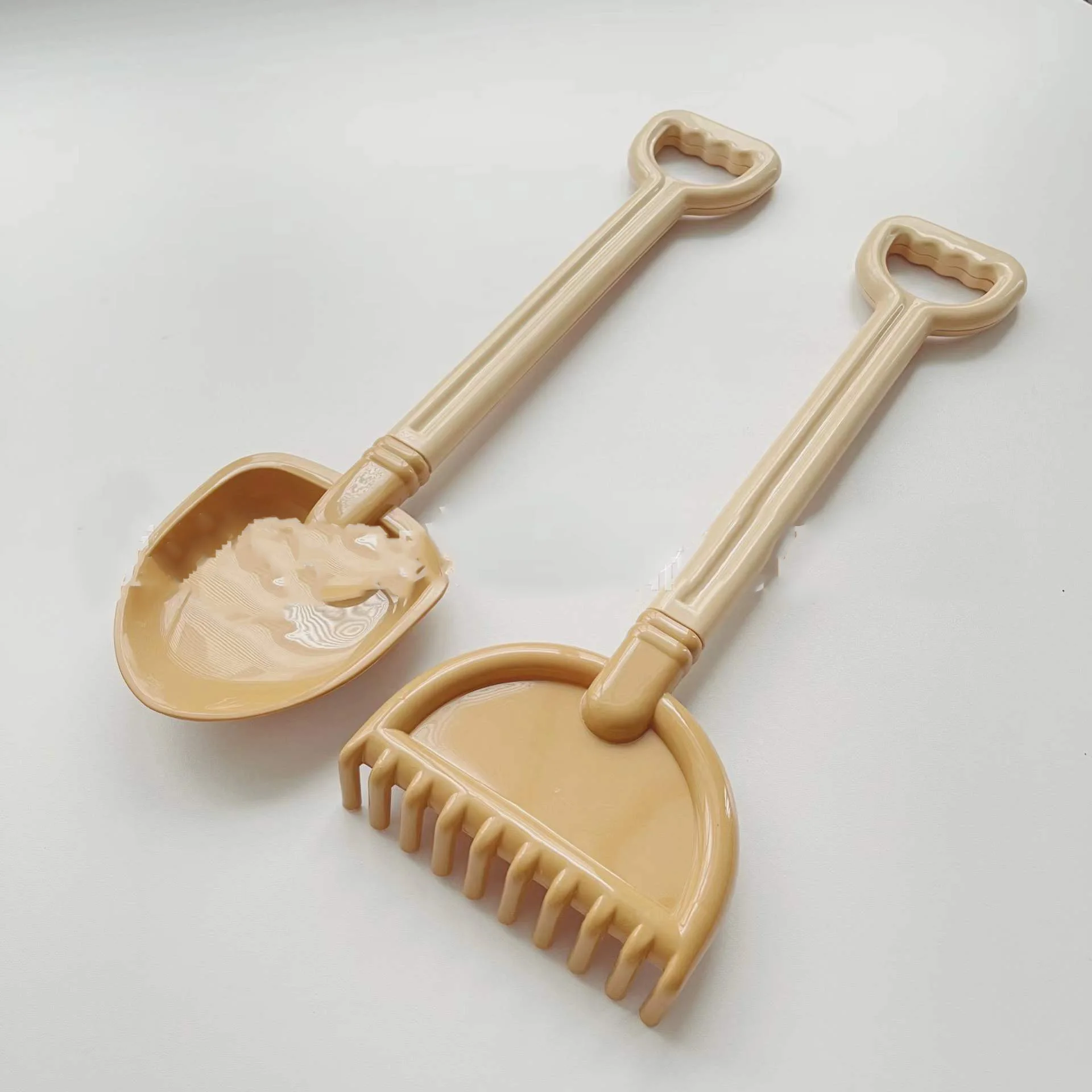 INS HOT 7PCS Soft Glue Beach Toy Summer Outdoor Accessories Bucket Shovel Sand Digging Tools Kids Beach Toys Cart Set