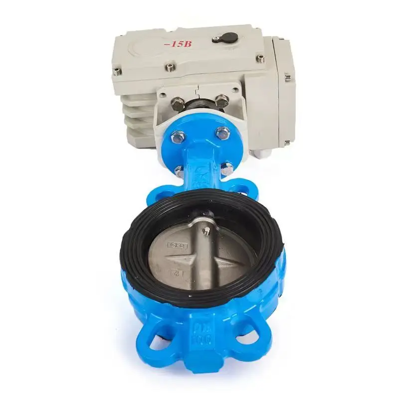 Dn50 Dn65 Dn100 водяной Электрический привод управления 220 В Epdm Ptfe резиновый уплотнительный Тип моторизованный клапан-бабочка