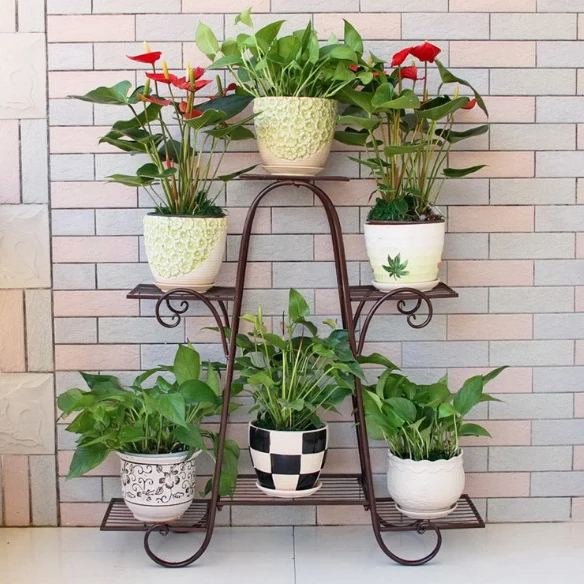 
Modern New Fashion Hanging Plant Pot Stand Home Decoration Metal Iron Plant Stand 