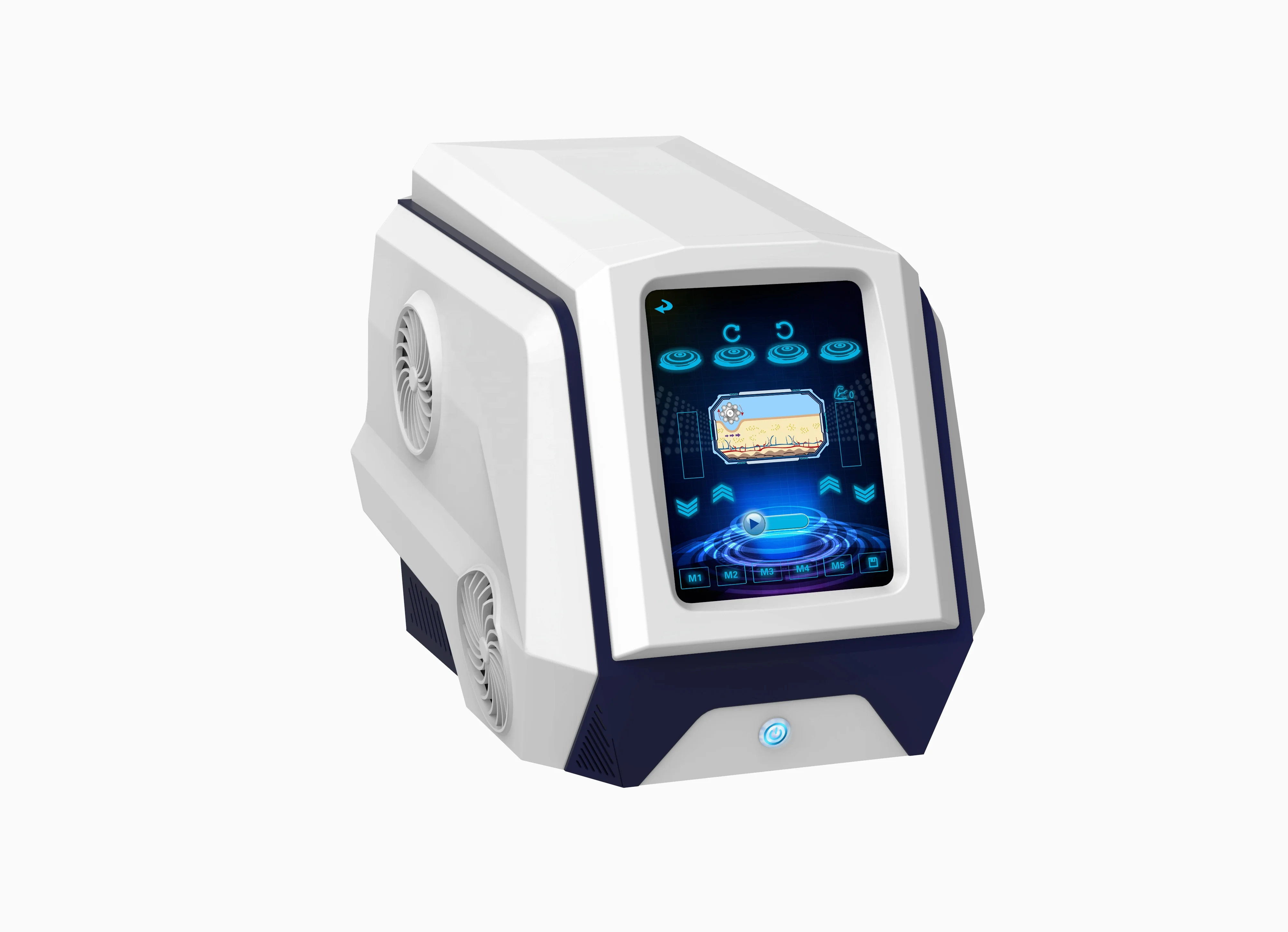 Portable roller Massage Cellulite Reduction Face Lifting Inner Ball Roller Machine With 2 Handles Weight Loss Device