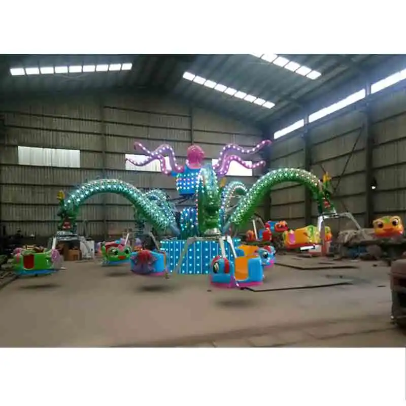 Attractive Design Amusement Park Equipment Rotation Octopus Rides Kids and Adults Family Rides for Fun Fair