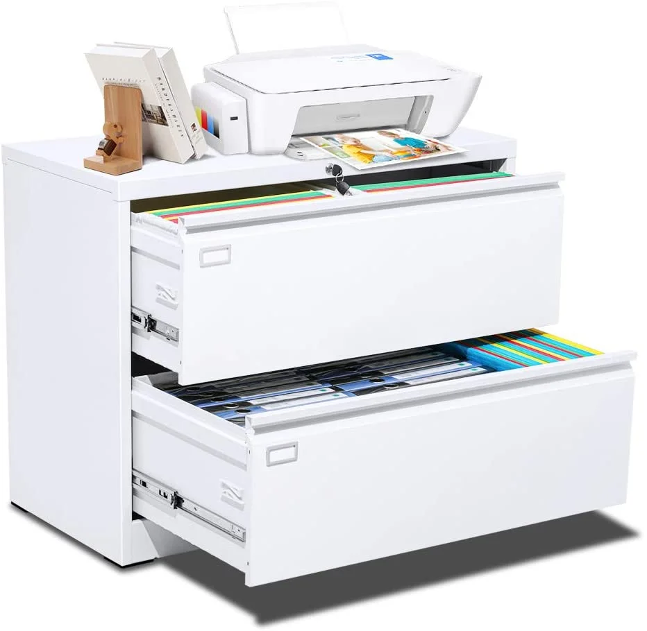 Modern Office filing cabinets furniture 2 drawer metal door mobile pedestal storage drawers office furniture cabinet