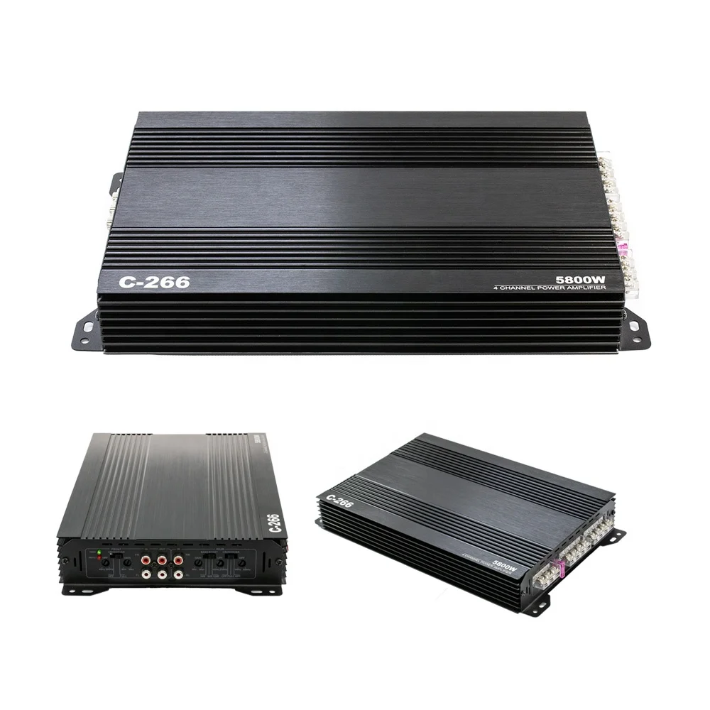 VK Factory New Car Amplifier 12V 4*60 Watts 4-Channel Full Range Car Stereo Class AB Audio Subwoofer Amplifier
