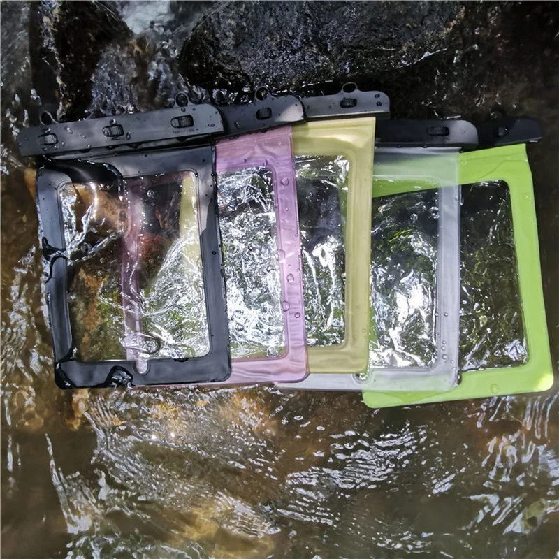 Wholesale High Quality Pvc Ipx8 Waterproof Case Waterproof Tablet Bag Custom Logo Waterproof Bag for Ipad phone pouch