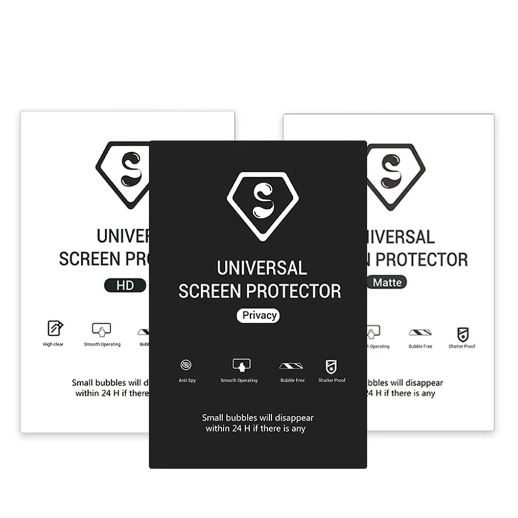 Anti-peep Hydrogel Film Cutting TPU film 180*120mm Anti-spy Screen Protector Privacy TPU Material Sheets for cutting machine