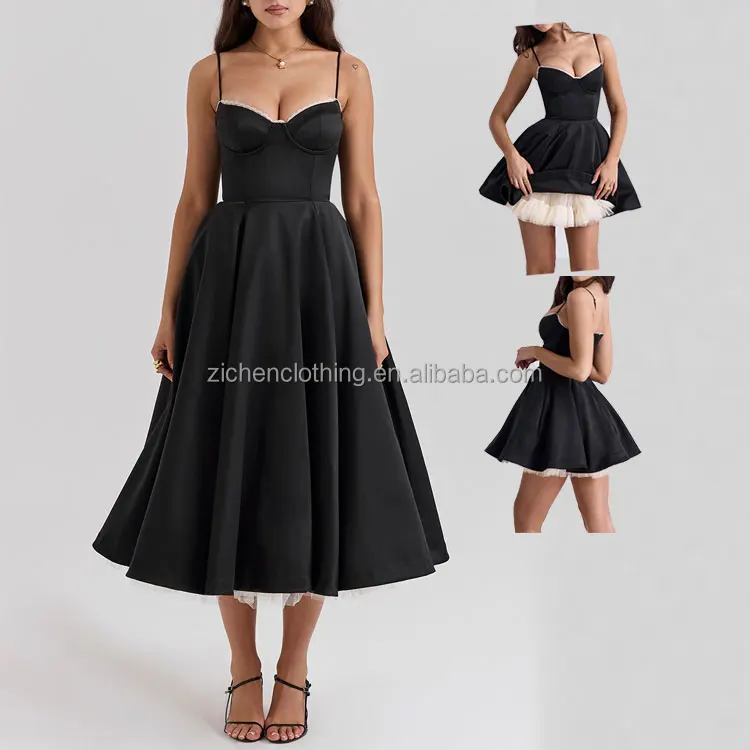 Women Clothes Off The Shoulder Fishbone Waist Red Dress Elegant Women Evening Party Bodycon Ball Gown Prom Dresses