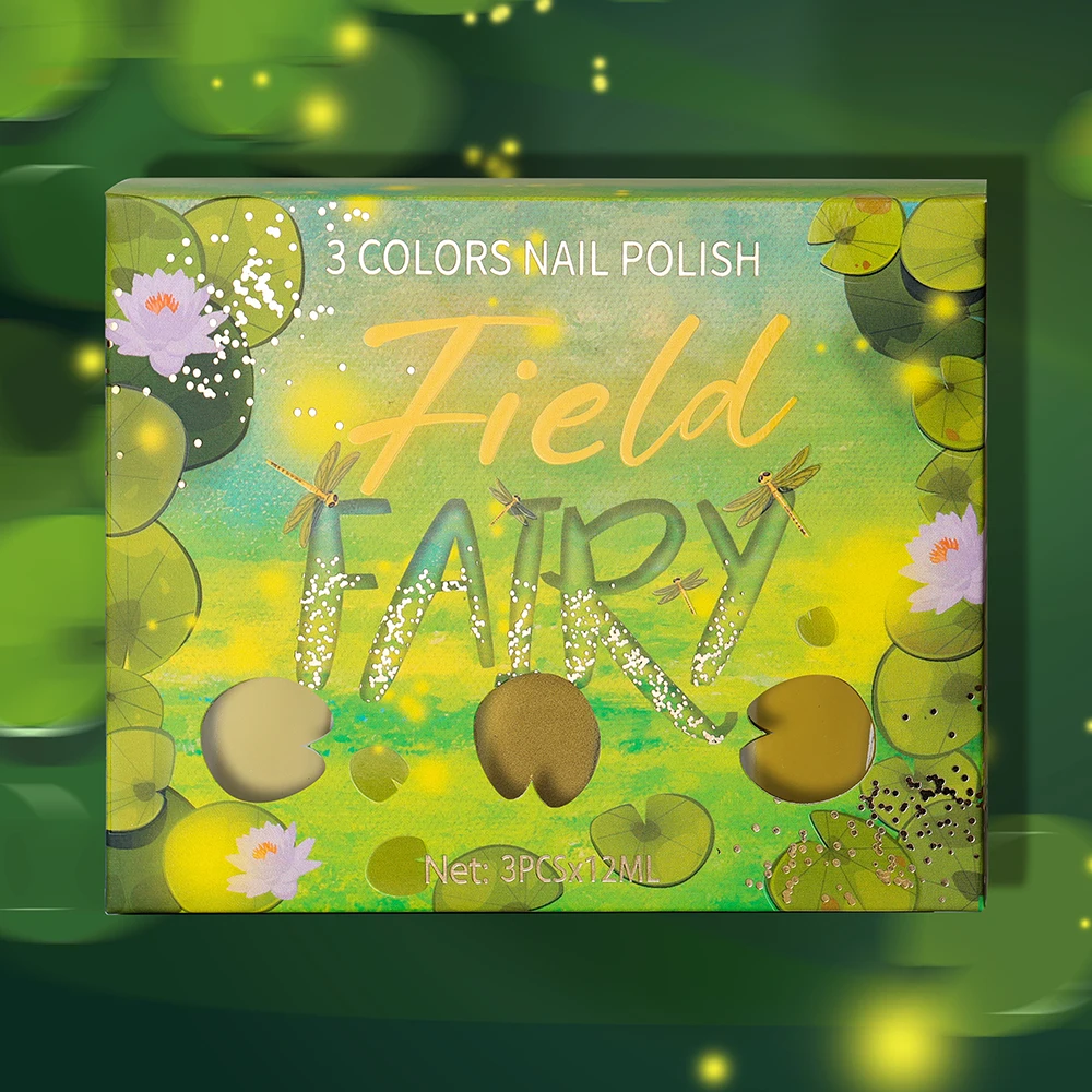 Factory Supply OEM Fall Kids Gel UV Custom Desifn Nail Polish Set Custom Logo Colors Salon Glitter Gel Girls Nail Polish Set