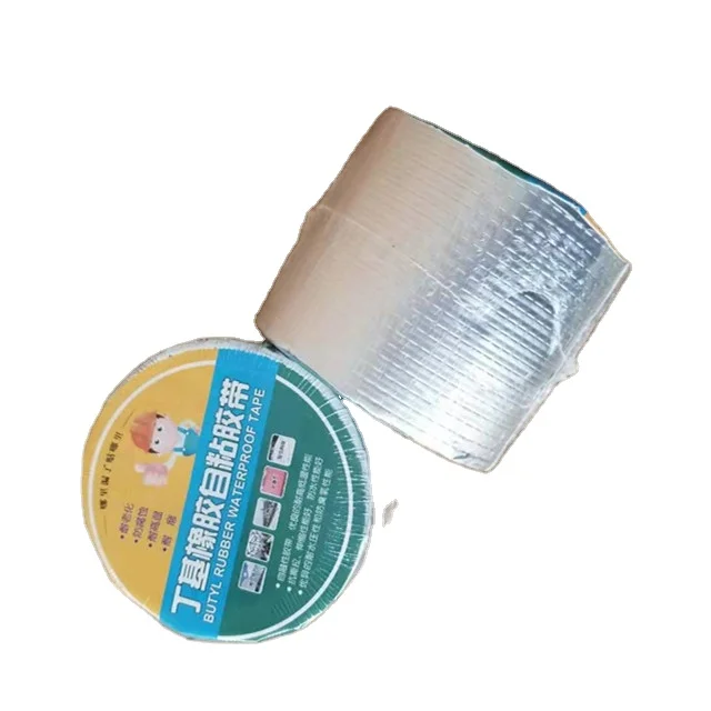 1.2mm *15cm *5m manufacturers wholesale foil waterproof butyl rubber tape waterproof membrane