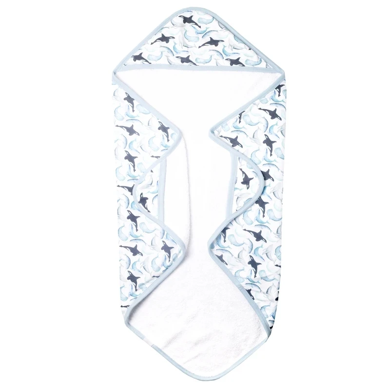 Hot Sale kids beach towel  95%bamboo 5%spandex Soft Baby hooded Towel