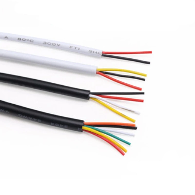 Electrical Multi Core Wire Cable Stranded Wire Flexible Copper Solid UL2464 PVC 2 Core 24awg Insulated 0.12 Overhead 2464 CN;GUA